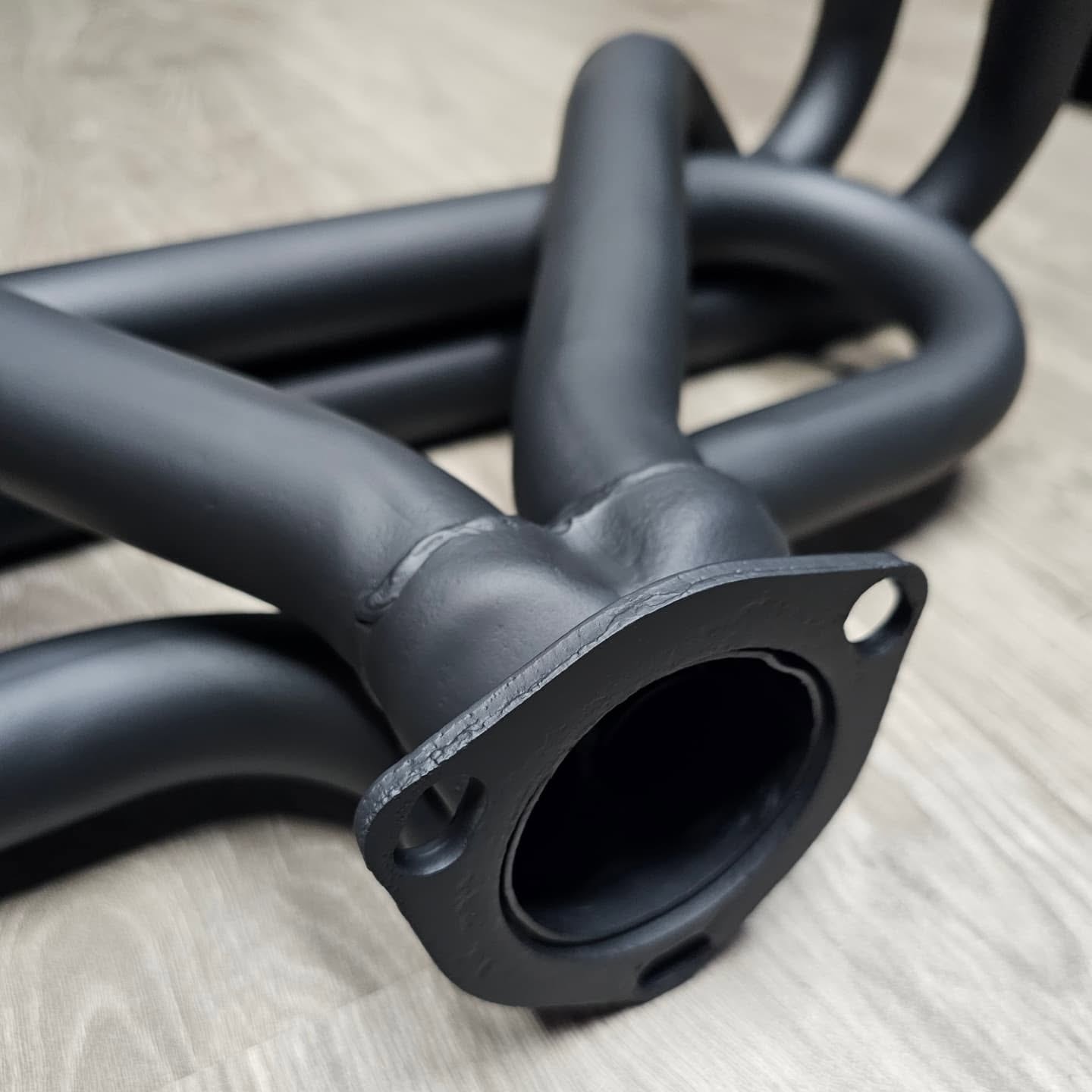 Ceramic coated exhaust headers clean and finished